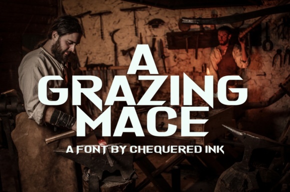A Grazing Mace: The Techno Typeface for Bold Editorial Design
