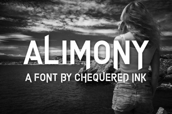Alimony: The Modern Gothic Font for Bold Brand Identity