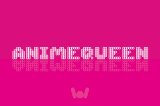 Animequeen: A Glamorous Display Font for Retro Web Design