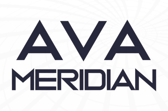 Ava Meridian Display Font for Modern Web Design
