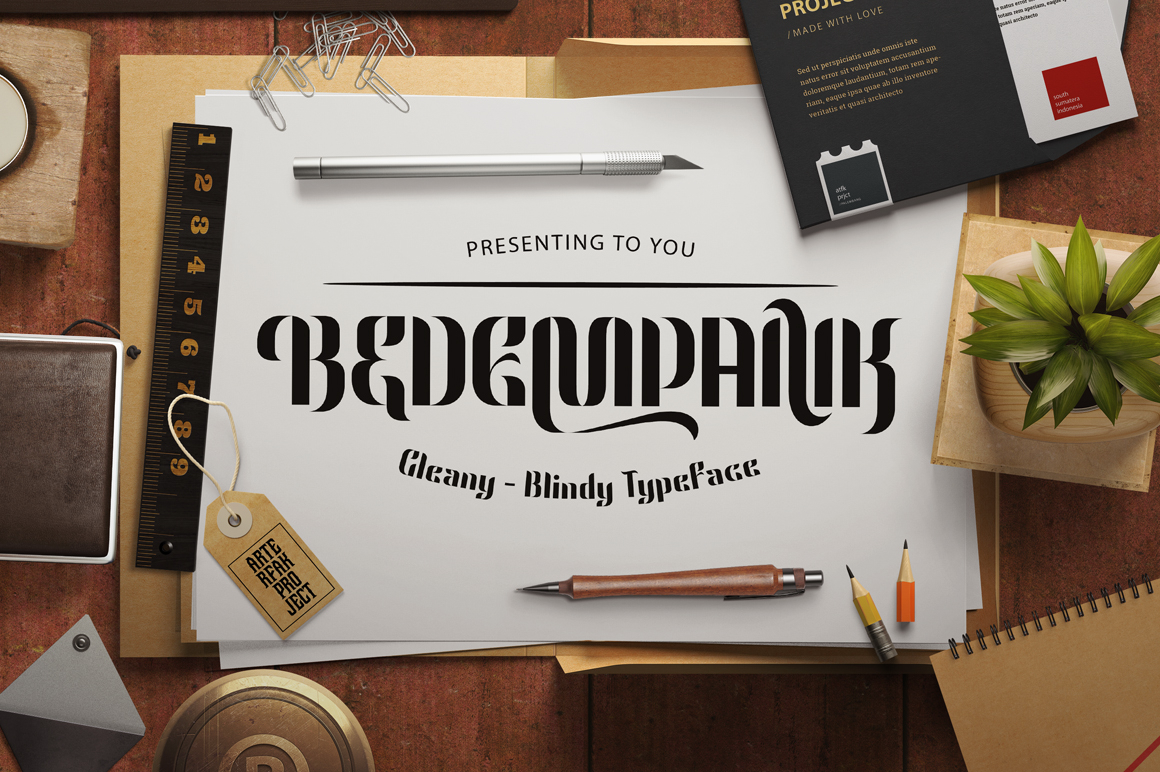 Bedempank: The Experimental Display Font for Stronger Campaigns