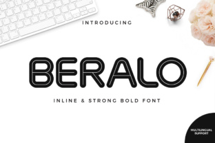Beralo Inline: The Modern Typeface for Polished Business Branding