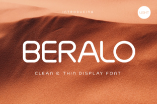 Beralo Light: A Modern All Caps Display Font for Bold Branding