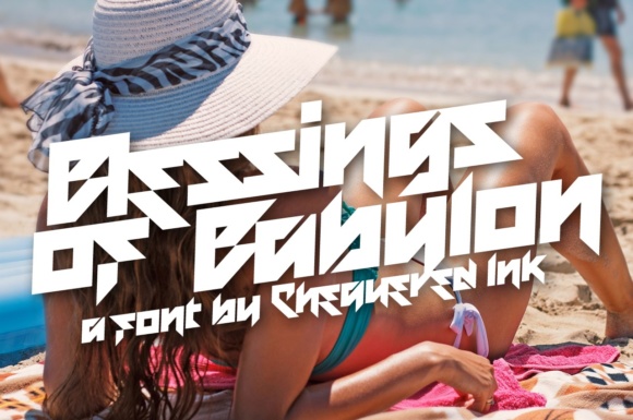 Blessings of Babylon: The Abstract Techno Typeface for Bold Editorial Design