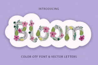 Bloom: The Floral Display Font for Fresh Brand Identity
