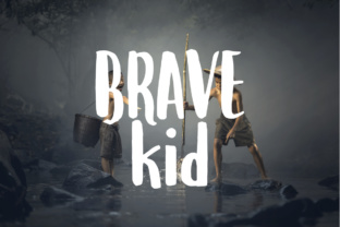 Brave Kid: A Bold Display Font for Handmade Branding