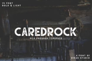 Caredrock: The Vintage Display Font for Handmade Shop Branding