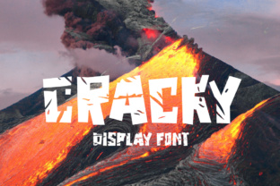Cracky: A Stunning Torn Display Font for Creative Projects