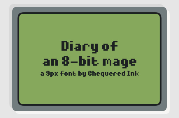 Diary of an 8-bit Mage Typeface Review