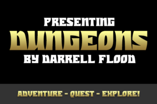 Dungeons: A Bold Fantasy Typeface for Business Branding