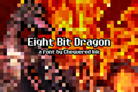 Eight Bit Dragon: The Retro Display Font for Your Craft Business
