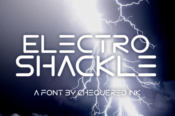 Electro Shackle: The Ultimate Geometric Techno Display Font