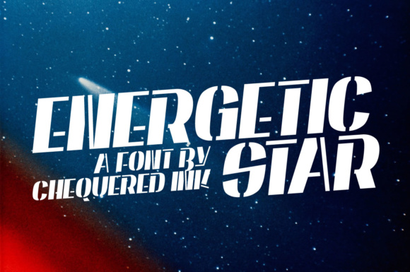 Energetic Star: A Science Fiction Display Font for Modern Editorial Design