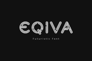 Eqiva: A Futuristic Display Typeface for Modern Editorial Design