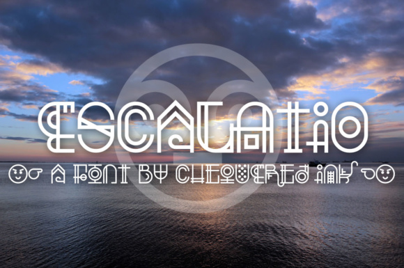 Escalatio: An Abstract Display Font for Unique Branding Projects