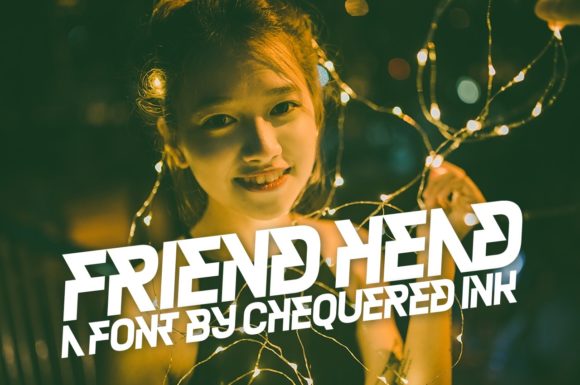 Friend Head: The Techno Display Font for Bold Brand Identity