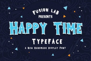 Happy Time Typeface: The Perfect Retro Display Font for Branding
