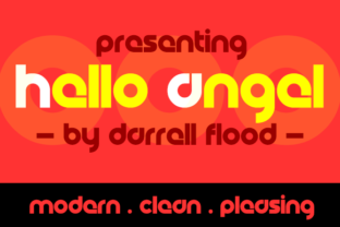 Hello Angel: A Modern Display Font for Handmade Creators