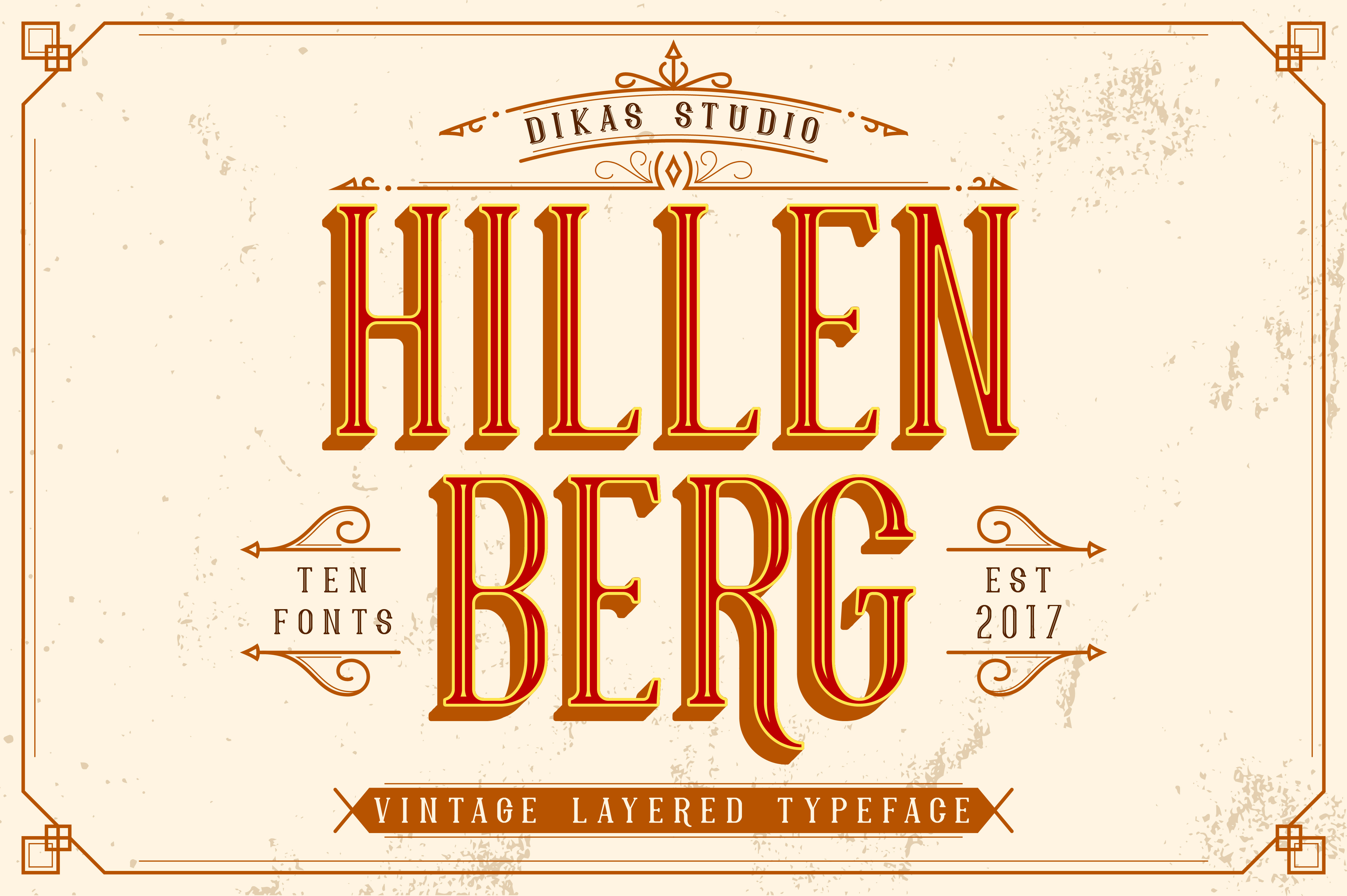Hillenberg: The Vintage Display Font for Authentic Brand Identity