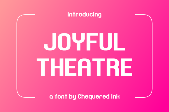 Joyful Theatre: A Retro Sans Serif for Vintage Campaigns