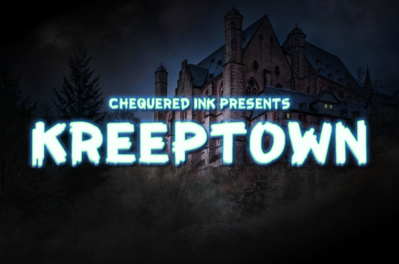 KreepTown: A Spooky Display Font for Editorial Design