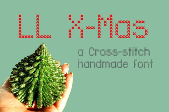 LL Xmas: A Stitch-Inspired Display Font for Creative Branding