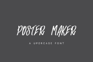 Poster Maker: The Display Font for Handmade Branding